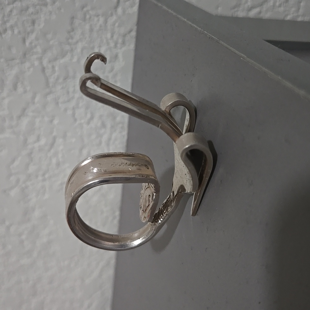 Folded fork snail art